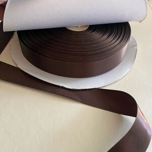 Roll of Chocolate Satin Ribbon